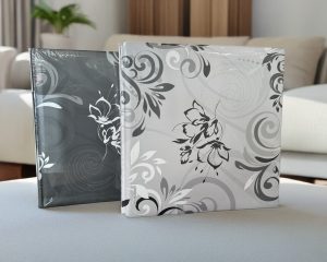 Large photo album with premium pages, designed to store and display photographs in a stylish and durable format.