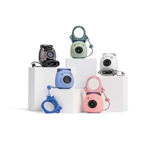 Instax Pal™ compact 4.9MP digital camera, featuring built-in storage, USB-C and Micro SD slots, compatible with the Pal app and Mini Link 2 printer for digital and instant prints.