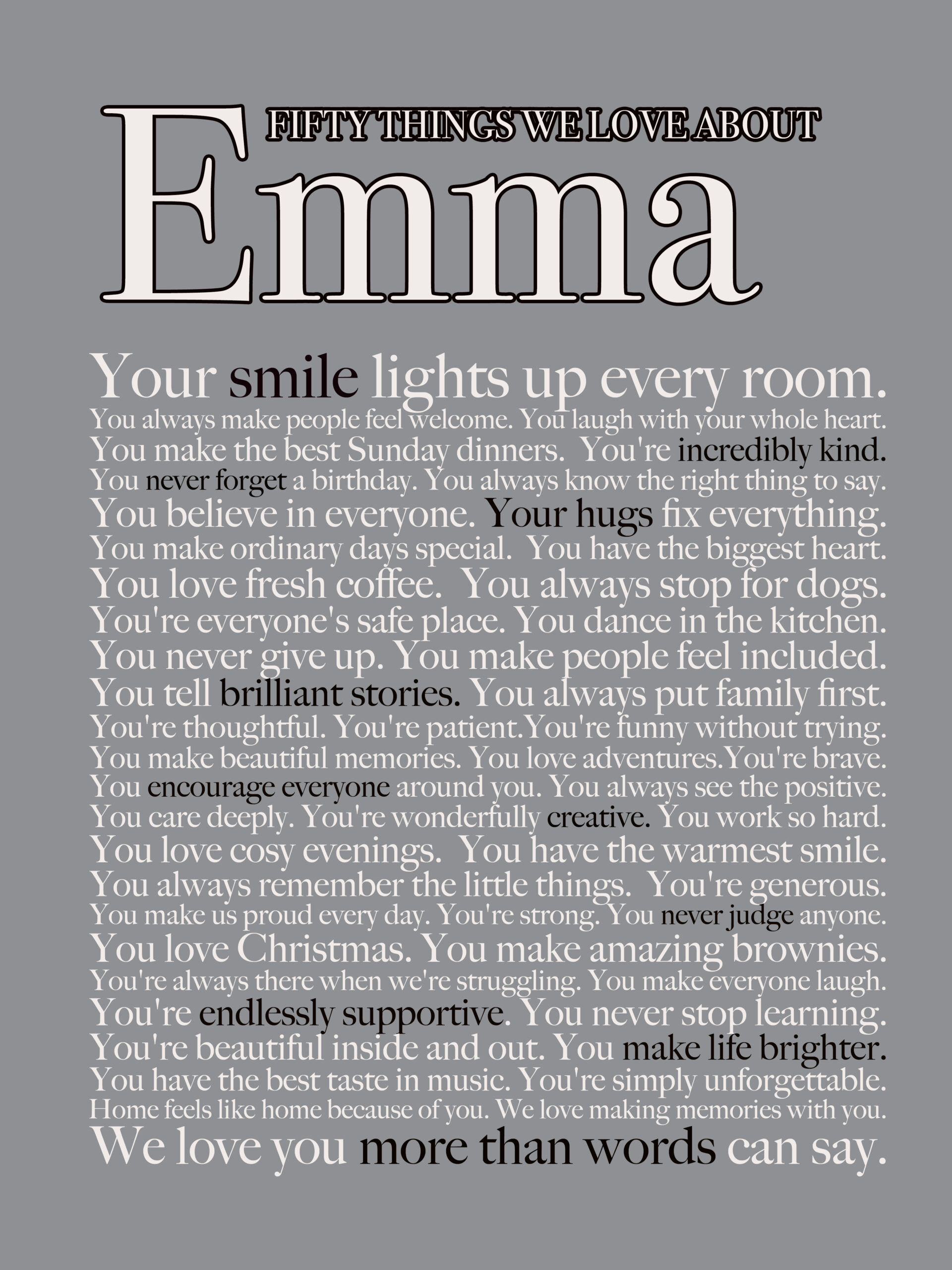 Things We Love About You