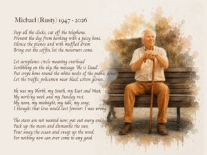 A Life Remembered – Personalised Memorial Watercolour Print