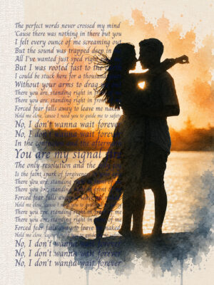 Our Song – Personalised Lyric Artwork